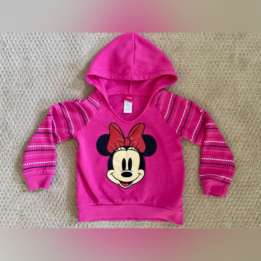 Disney Fuchsia Minnie Mouse Kids Hoodie